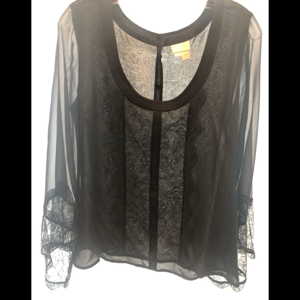 Tracy Reese silk button back blouse